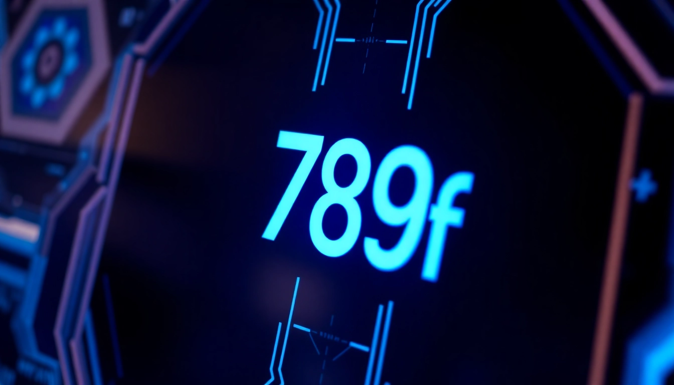 High-quality image showcasing the 789f branding on a modern digital platform, emphasizing technological advancement and trustworthiness for users.