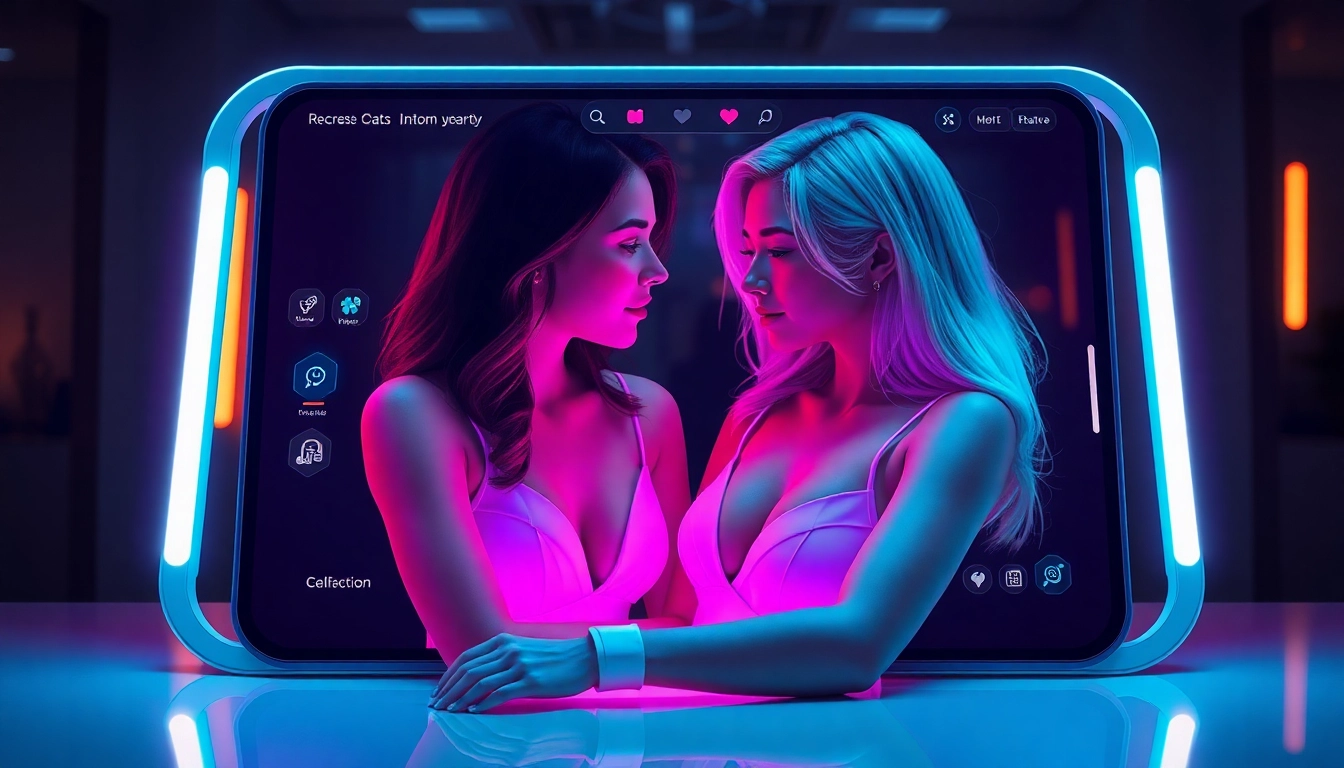 AI girlfriend engaging in realistic unfiltered NSFW chat with a personalized virtual partner, emphasizing intimacy and emotional connection for users.
