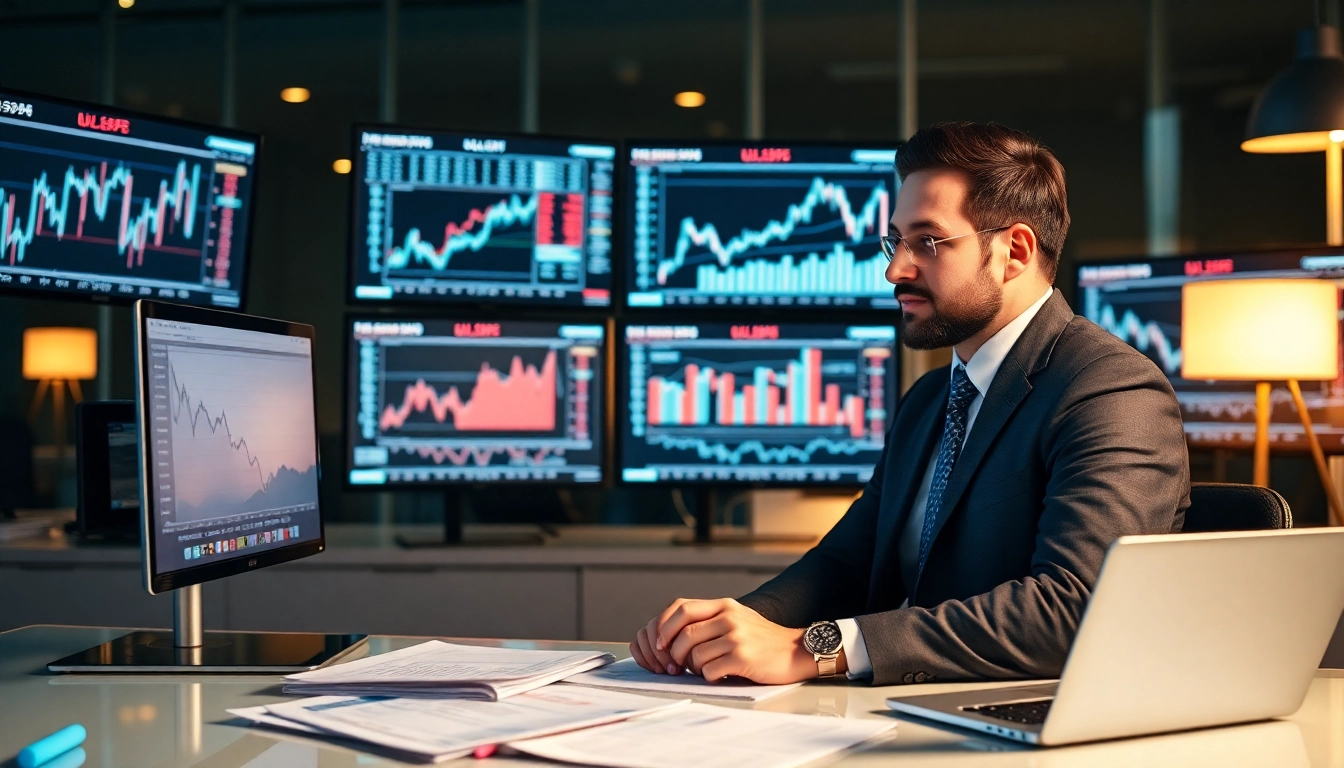 Expert Investment Guide providing financial analysis behind a professional consultant with