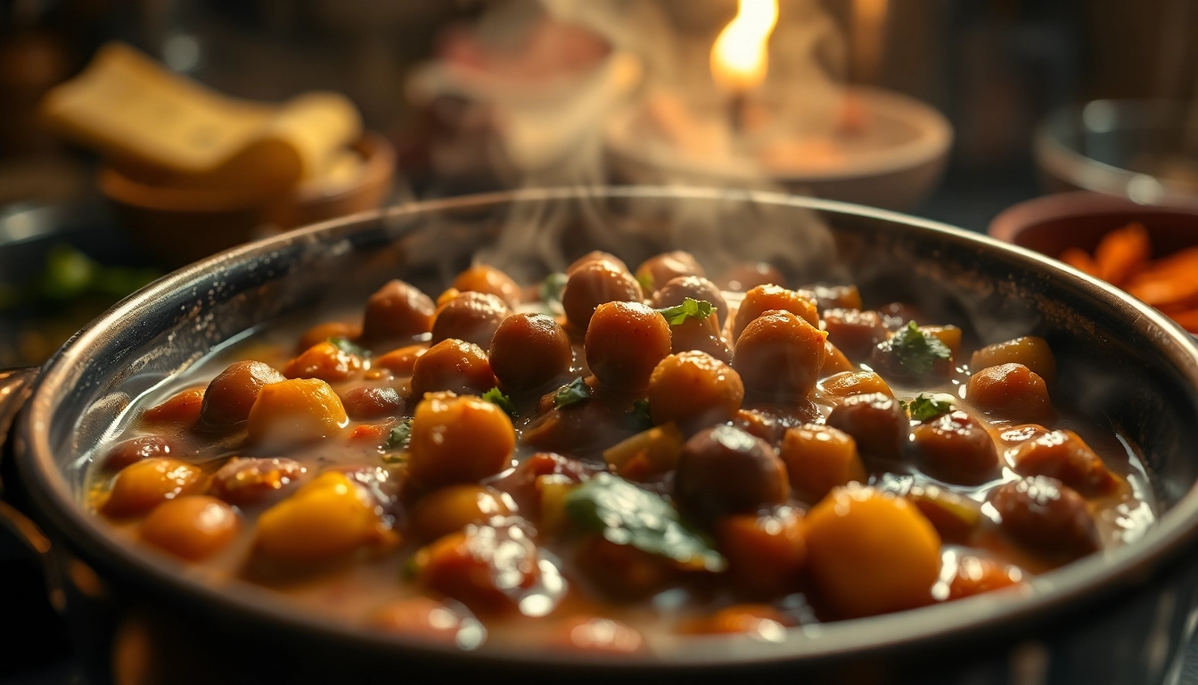 Freshly prepared ready to eat Pindi Chhole served in a bowl, showcasing thick chickpea gravy