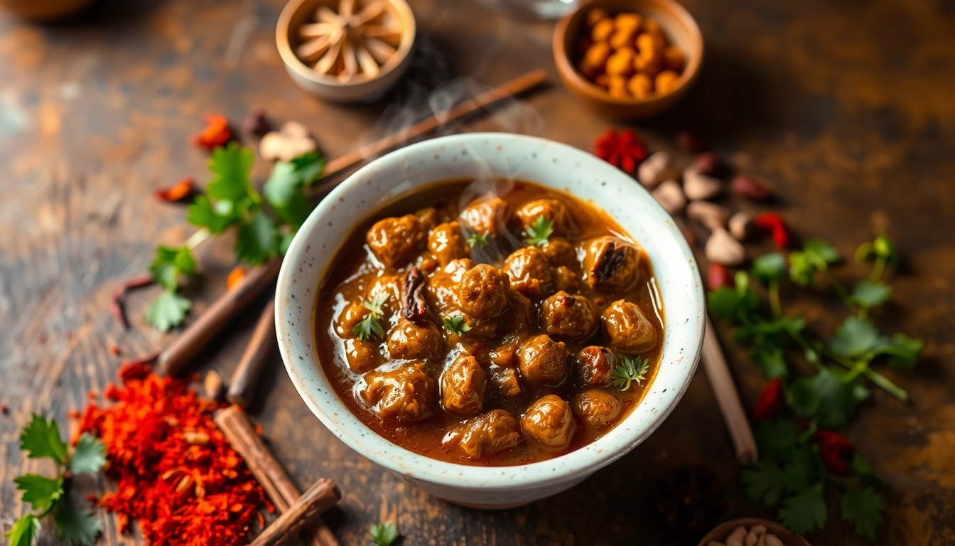 Ready to Eat Pindi Chhole served in a traditional bowl with spices and herbs, inviting