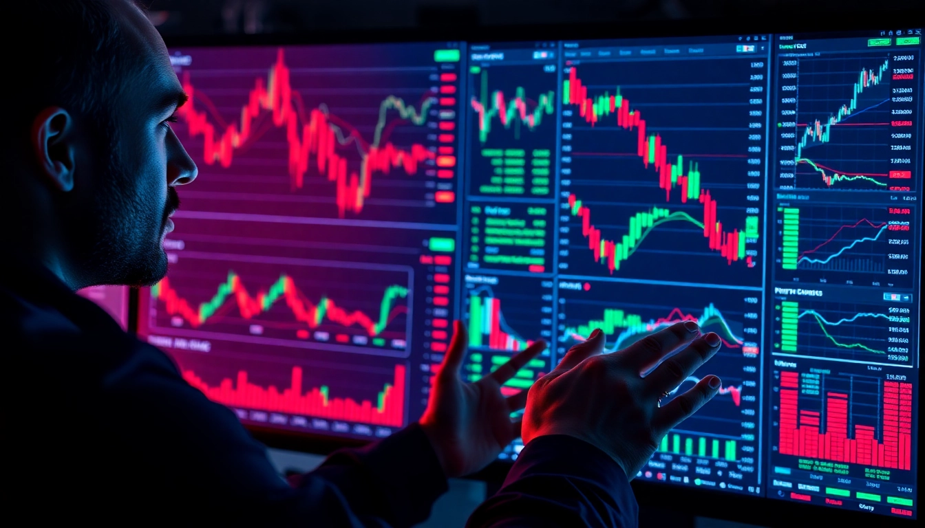 Trading view platform displaying detailed market analysis and real-time charts for traders.